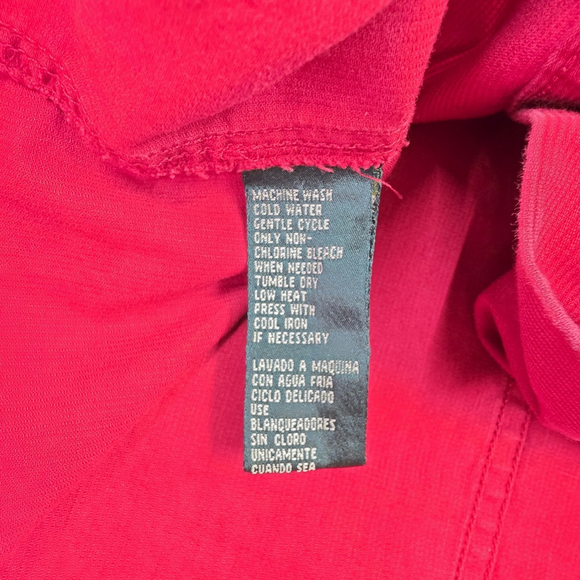 Ralph Lauren Gorp Utility Shirt Women’s M Red Pocket Hiking Outdoor Corduroy - Picture 13 of 14